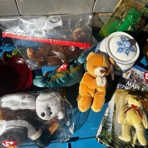 Ty Stuffed Animals Collection - Brown, Gray, Yellow